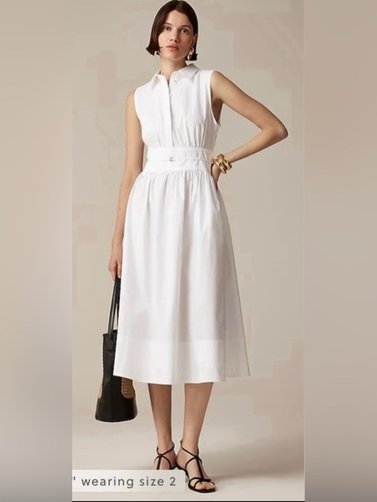 J. Crew Dresses & Skirts - J.Crew Fitted-waist shirtdress in cotton poplin